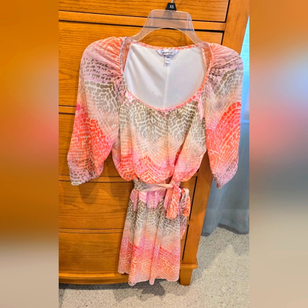 Juniors XS Speechless Multicolor Patterned Dress